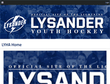 Tablet Screenshot of lysanderhockey.com